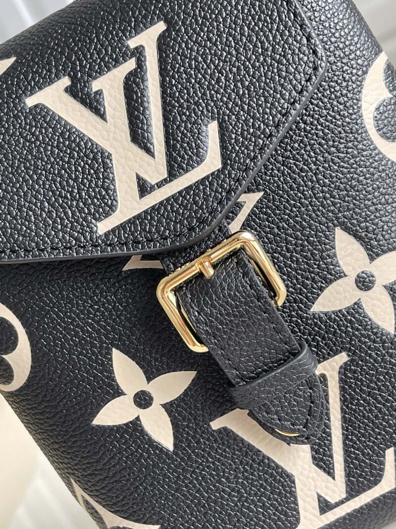 M80596 LV TINY 双肩包 Monogram压纹软粒面牛皮女包 黑色 - Image 11