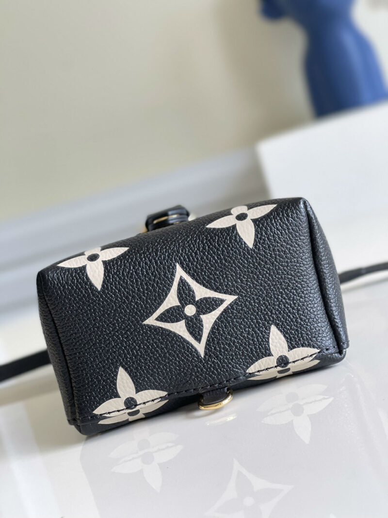 M80596 LV TINY 双肩包 Monogram压纹软粒面牛皮女包 黑色 - Image 15