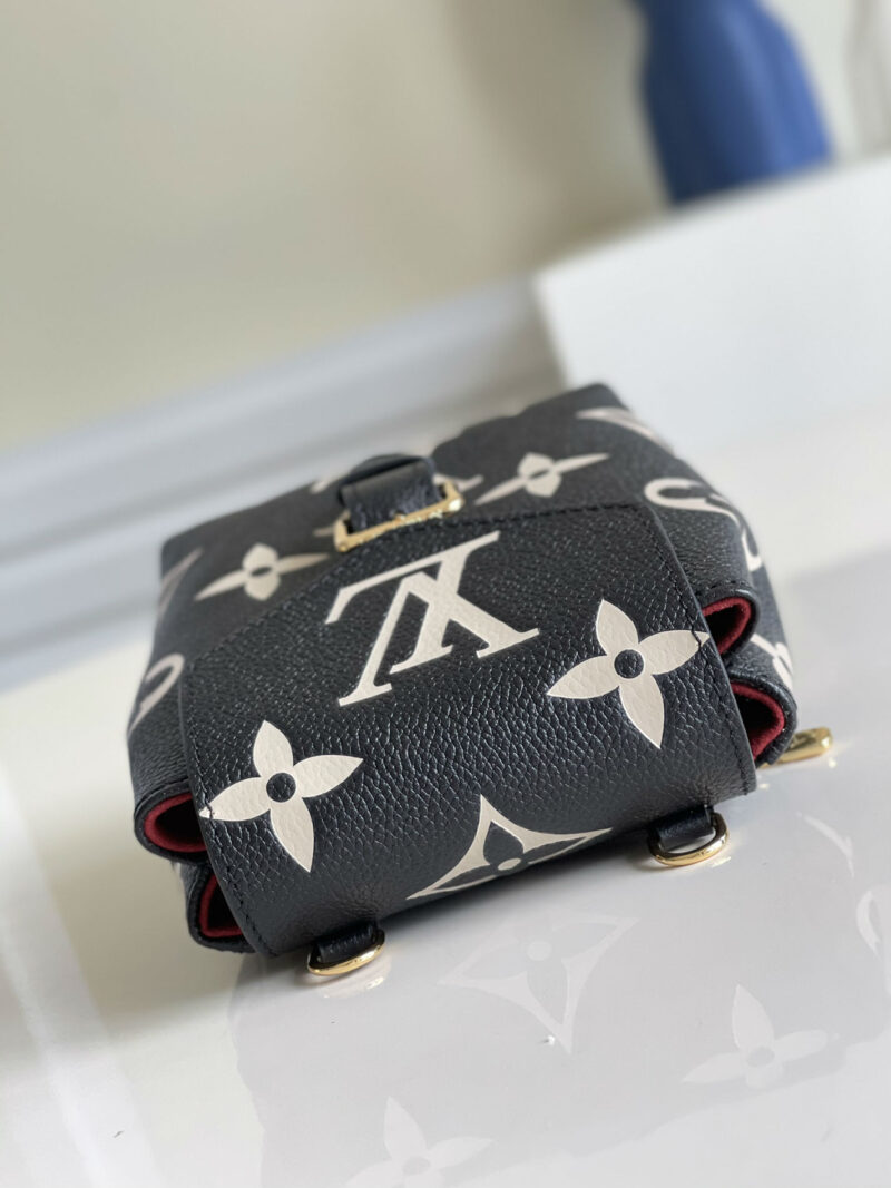 M80596 LV TINY 双肩包 Monogram压纹软粒面牛皮女包 黑色 - Image 16