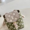 M81351 LV TINY 双肩包 Monogram压纹软粒面牛皮女士背包 绿色