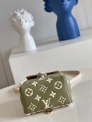 M81351 LV TINY 双肩包 Monogram压纹软粒面牛皮女士背包 绿色