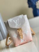 M45764 LV TINY 双肩包 Monogram 涂层帆布女士背包 粉色