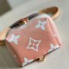 M45764 LV TINY 双肩包 Monogram 涂层帆布女士背包 粉色