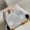 M45764 LV TINY 双肩包 Monogram 涂层帆布女士背包 粉色
