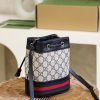 550620 Gucci Ophidia系列迷你GG水桶包 古驰迷你水桶包 海蓝色