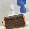 M45985 LV DIANE 手袋 LV法棍包 中古包系列女包 黑色肩带