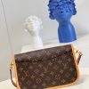 M46049 LV DIANE 手袋 LV法棍包 中古包系列女包 粉色肩带