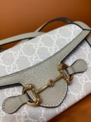 699296 Gucci Gucci马衔扣1955系列迷你手袋 Gucci迷你斜挎包 白色