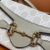 699296 Gucci Gucci马衔扣1955系列迷你手袋 Gucci迷你斜挎包 白色