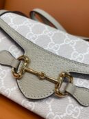 699296 Gucci Gucci马衔扣1955系列迷你手袋 Gucci迷你斜挎包 白色