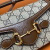 699296 Gucci Gucci马衔扣1955系列迷你手袋 Gucci迷你斜挎包 乌木色