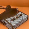 699296 Gucci Gucci马衔扣1955系列迷你手袋 Gucci迷你斜挎包 乌木色