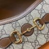 699296 Gucci Gucci马衔扣1955系列迷你手袋 Gucci迷你斜挎包 乌木色