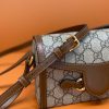 699296 Gucci Gucci马衔扣1955系列迷你手袋 Gucci迷你斜挎包 乌木色
