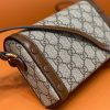 699296 Gucci Gucci马衔扣1955系列迷你手袋 Gucci迷你斜挎包 乌木色