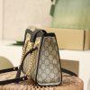 498156 Gucci Padlock系列小号GG肩背包 黑色皮边