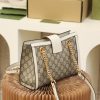 1653875277749333.jpg 498156 Gucci Padlock系列小号GG肩背包 白色皮边