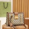 1653875346352709.jpg 498156 Gucci Padlock系列小号GG肩背包 棕色皮边