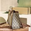 1653875346827419.jpg 498156 Gucci Padlock系列小号GG肩背包 棕色皮边