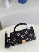 M45978 LV MADELEINE BB 手袋 双色压纹粒面牛皮手提单肩包 黑色