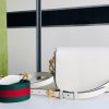 658574 adidas x Gucci Horsebit 1955系列迷你手袋 Gucci马鞍包 白色皮革