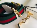 658574 adidas x Gucci Horsebit 1955系列迷你手袋 Gucci马鞍包 白色皮革