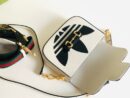 658574 adidas x Gucci Horsebit 1955系列迷你手袋 Gucci马鞍包 白色皮革
