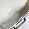 658574 adidas x Gucci Horsebit 1955系列迷你手袋 Gucci马鞍包 白色皮革
