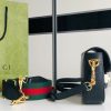 658574 adidas x Gucci Horsebit 1955系列迷你手袋 Gucci马鞍包 黑色皮革