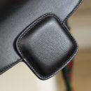 658574 Gucci 马衔扣1955系列GG迷你手袋 Gucci马鞍包 黑色皮革