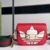 658574 adidas x Gucci Horsebit 1955系列迷你手袋 Gucci马鞍包 红色皮革