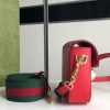658574 adidas x Gucci Horsebit 1955系列迷你手袋 Gucci马鞍包 红色皮革