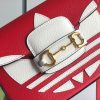 658574 adidas x Gucci Horsebit 1955系列迷你手袋 Gucci马鞍包 红色皮革