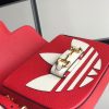 658574 adidas x Gucci Horsebit 1955系列迷你手袋 Gucci马鞍包 红色皮革