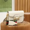 1655262822841373.jpg 658574 Gucci 马衔扣1955系列GG迷你手袋 Gucci马鞍包 白色皮革