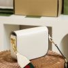 1655262830562863.jpg 658574 Gucci 马衔扣1955系列GG迷你手袋 Gucci马鞍包 白色皮革