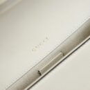 658574 Gucci 马衔扣1955系列GG迷你手袋 Gucci马鞍包 白色皮革