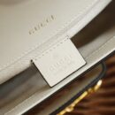 658574 Gucci 马衔扣1955系列GG迷你手袋 Gucci马鞍包 白色皮革