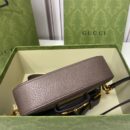 658574 Gucci 马衔扣1955系列超级双G迷你手袋 Gucci马鞍包 棕色