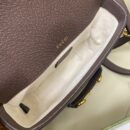 658574 Gucci 马衔扣1955系列超级双G迷你手袋 Gucci马鞍包 棕色