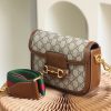658574 Gucci 马衔扣1955系列GG迷你手袋 Gucci马鞍包 棕色