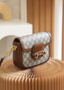 658574 Gucci 马衔扣1955系列GG迷你手袋 Gucci马鞍包 棕色