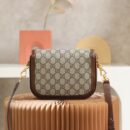 658574 Gucci 马衔扣1955系列GG迷你手袋 Gucci马鞍包 棕色