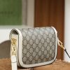 658574 Gucci 马衔扣1955系列GG迷你手袋 Gucci马鞍包 白色
