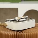 658574 Gucci 马衔扣1955系列GG迷你手袋 Gucci马鞍包 白色