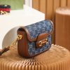658574 Gucci 马衔扣1955系列迷你手袋 Gucci马鞍包 深蓝色
