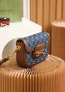658574 Gucci 马衔扣1955系列迷你手袋 Gucci马鞍包 深蓝色