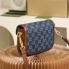 658574 Gucci 马衔扣1955系列迷你手袋 Gucci马鞍包 深蓝色