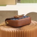 658574 Gucci 马衔扣1955系列迷你手袋 Gucci马鞍包 深蓝色