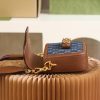 658574 Gucci 马衔扣1955系列迷你手袋 Gucci马鞍包 深蓝色